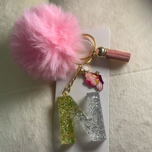 Letter N keychain